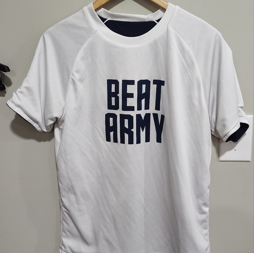 Go Navy/Beat Army Reversible Short Sleeve Jersey Shirt, Unisex, Size Small - Picture 4 of 8